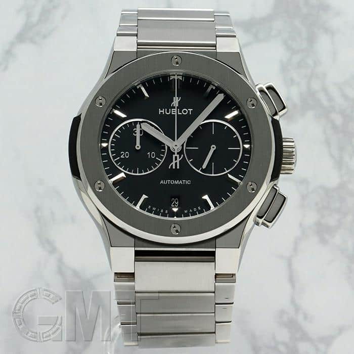 中古)HUBLOT ウブロ クラシック フュージョン クロノグラフ チタニウム