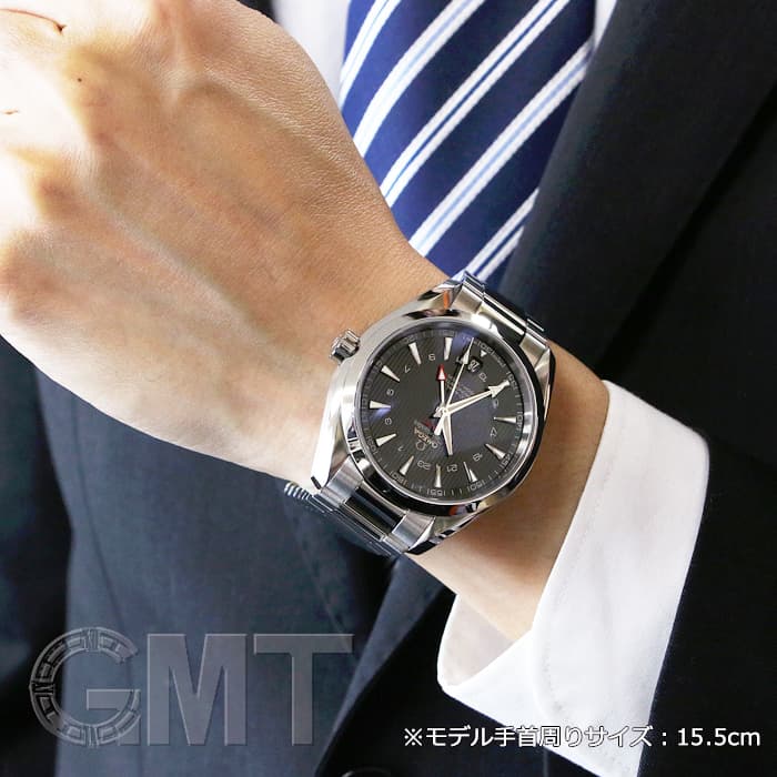 オメガ OMEGA シーマスター アクアテラ GMT コーアクシャル 231.10.43.22.01.001 ブラック ステンレススチール 自動巻き メンズ 腕時計 新品)OMEGA オメガ シーマスター アクアテラ 150M GMT 43MM 231.10