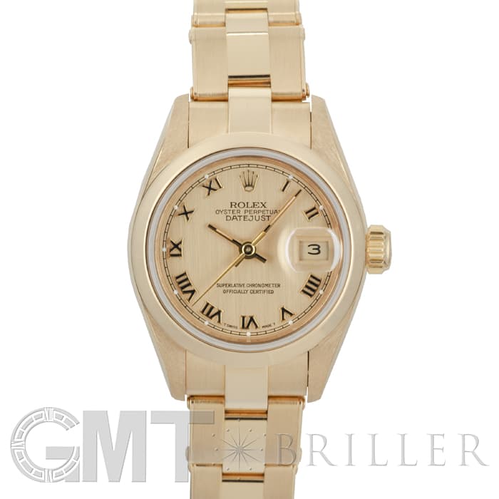 中古)ROLEX ロレックス デイトジャスト 69168 シャンパンローマ