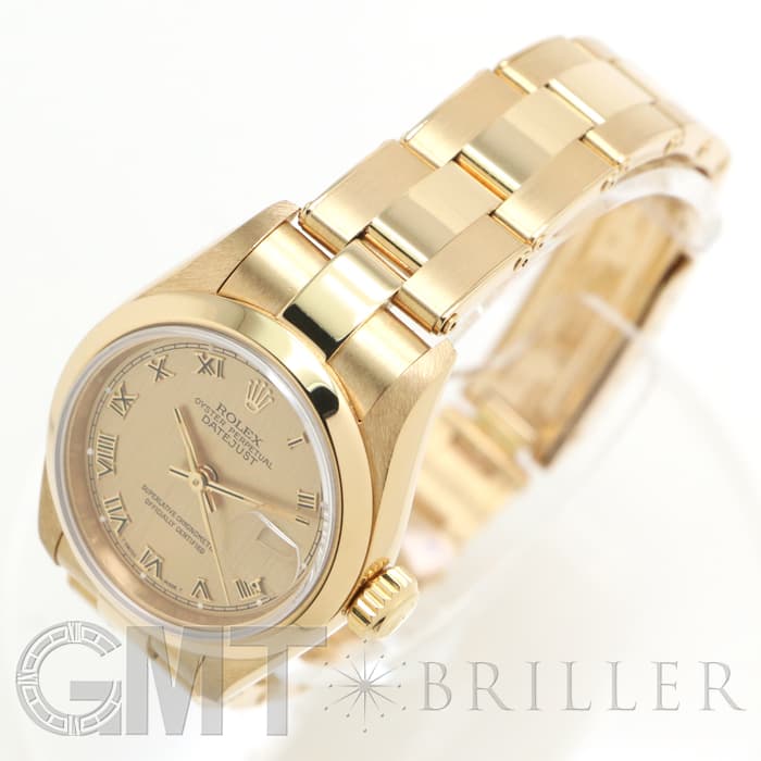 中古)ROLEX ロレックス デイトジャスト 69168 シャンパンローマ