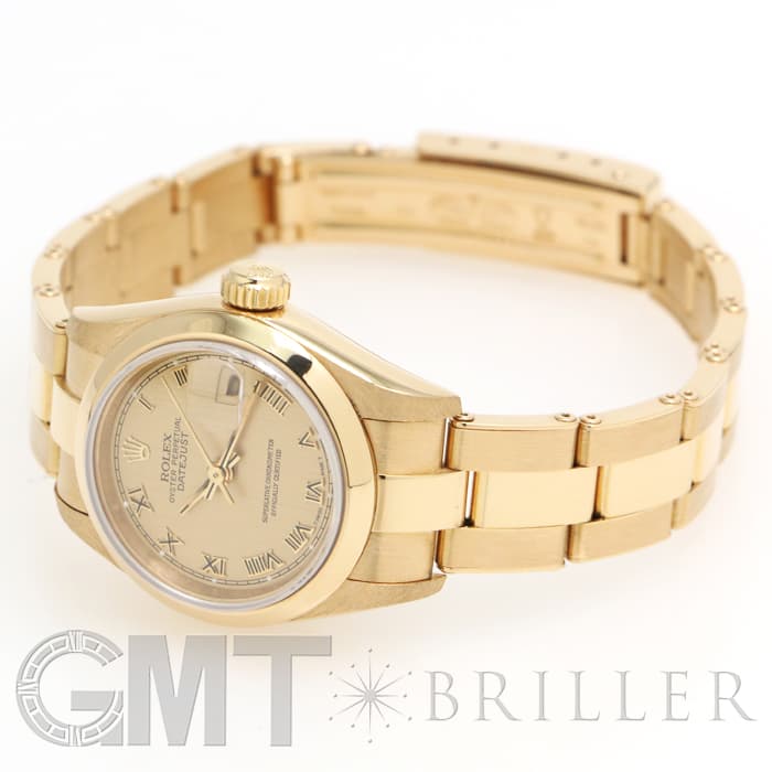 中古)ROLEX ロレックス デイトジャスト 69168 シャンパンローマ
