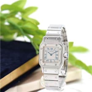 中古)CARTIER カルティエ サントス ガルベSM W20017D6（商品ID