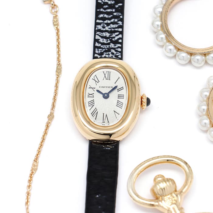 CARTIER カルティエ ミニベニュワール 腕時計 K18イエロー