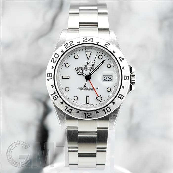 中古)ROLEX ロレックス エクスプローラー II 16570 ホワイト（商品ID