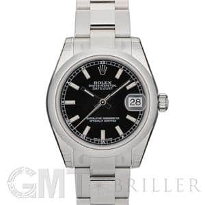 ROLEX ロレックス デイトジャスト 178240 ブラック オイスターブレスレット メイン