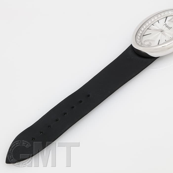ピアジェ 新品同様 P10442 750PG ダイヤモンド マジックアワー サテンレザーベルト クオーツ ホワイトゴールド製ダイヤモンドウォッチ - ピアジェの高級時計 G0A44298