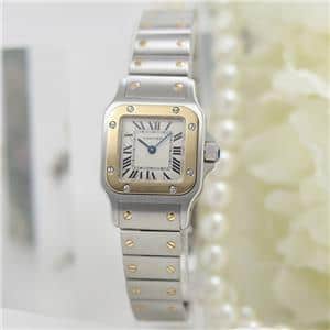中古)CARTIER カルティエ サントス ガルベ SM W20012C4（商品ID