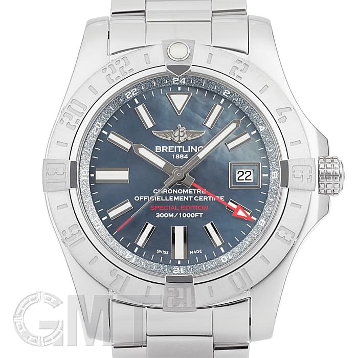 中古)BREITLING ブライトリング アベンジャー II GMT ブルーMOP