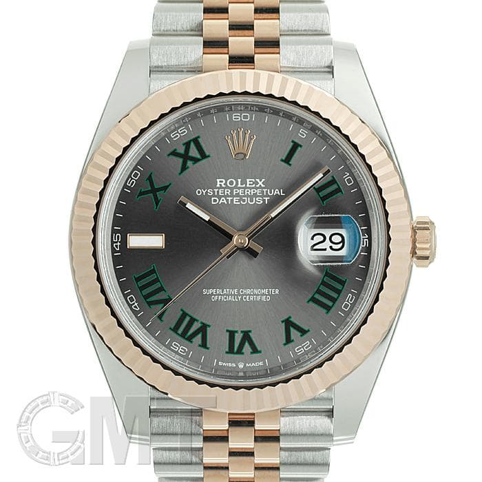 中古)ROLEX ロレックス デイトジャスト 41 126331 グレー/グリーン