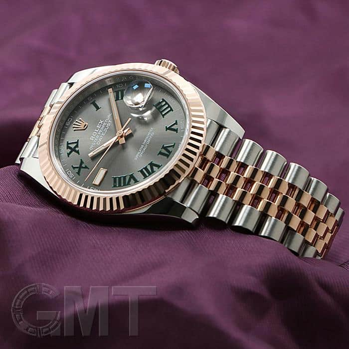 中古)ROLEX ロレックス デイトジャスト 41 126331 グレー/グリーン