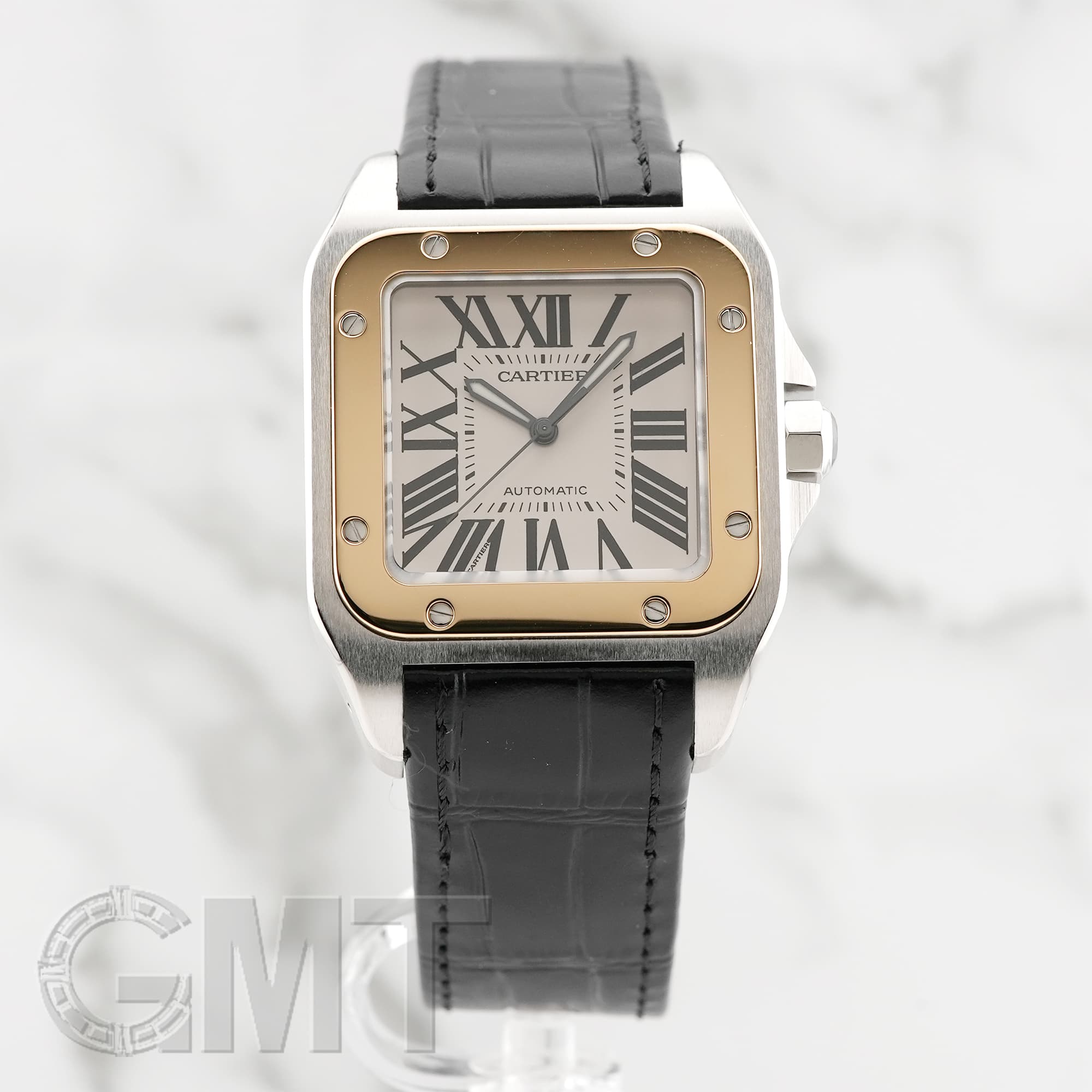 中古)CARTIER カルティエ サントス 100 LM オートマティック W20077X7