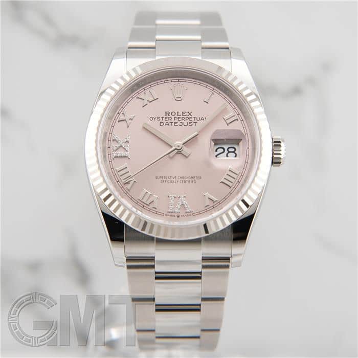 新品)ROLEX ロレックス デイトジャスト 126234 ピンク 69ダイヤ