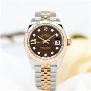 ROLEX ロレックス デイトジャスト 28 279171G チョコレート 9Pスター IXダイヤ ジュビリーブレス メイン