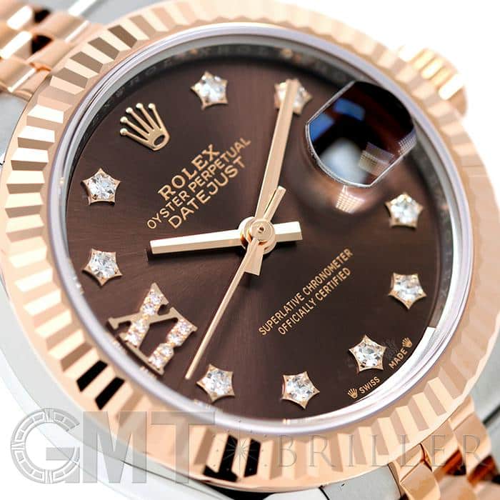 ROLEX DATEJUST デイトジャスト内外箱美品付属品セット 中古)ROLEX ロレックス デイトジャスト 28 279171G チョコレート 9P