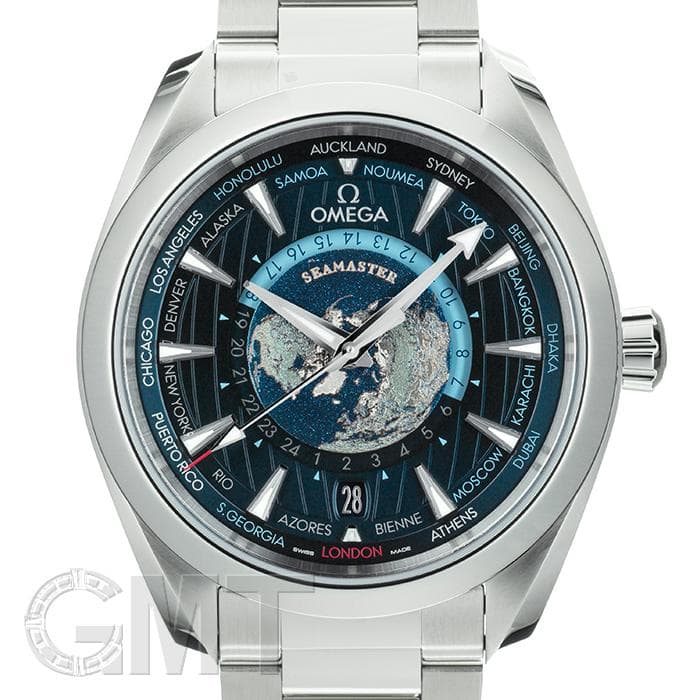 新品)OMEGA オメガ シーマスター アクアテラ GMT ワールドタイマー