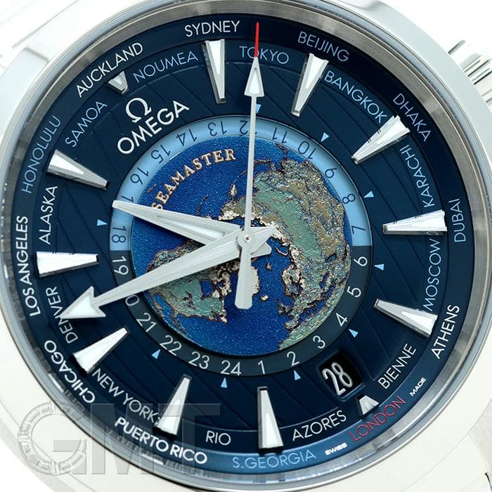 新品)OMEGA オメガ シーマスター アクアテラ GMT ワールドタイマー