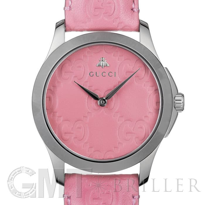 新品)GUCCI グッチ YA1264030 Gタイムレス グッチシグネチャー ピンク