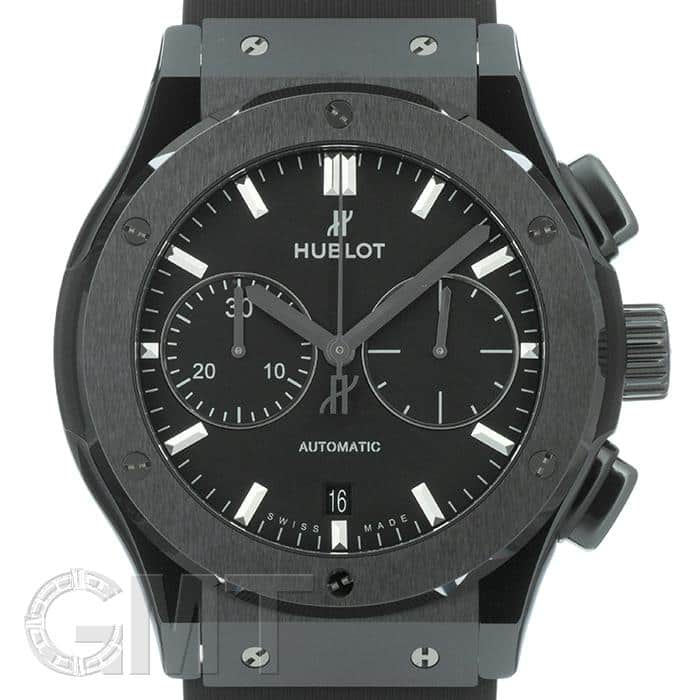 中古)HUBLOT ウブロ クラシック フュージョン クロノグラフ ブラック