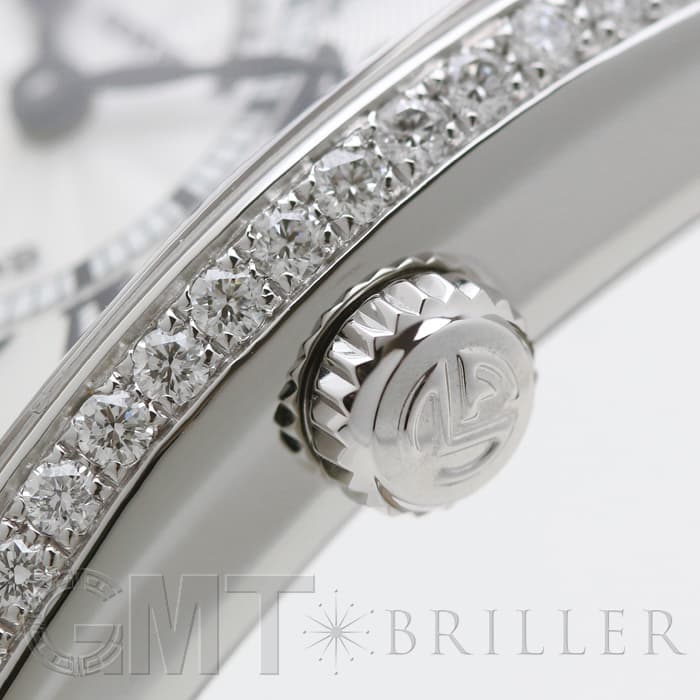 電池交換済 FRANCK MULLER フランクミュラー ロングアイランド 952QZD 純正ダイヤ ダイヤベゼル ラグダイヤ ダイヤ尾錠 シルバー ギョーシェ K18WG ホワイトゴールド 金無垢 純正K18WG尾錠 レディース クォーツ 【6ヶ月保証】【中古】【腕時計】 FRANCK MULLER - 電池交換済 FRANCK MULLER フランクミュラー ロング