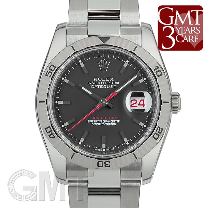 中古)ROLEX ロレックス ターノグラフ 116264 ブラック オイスター