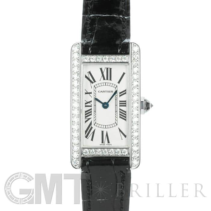 中古)CARTIER カルティエ タンク アメリカン SM WB707331 ホワイト