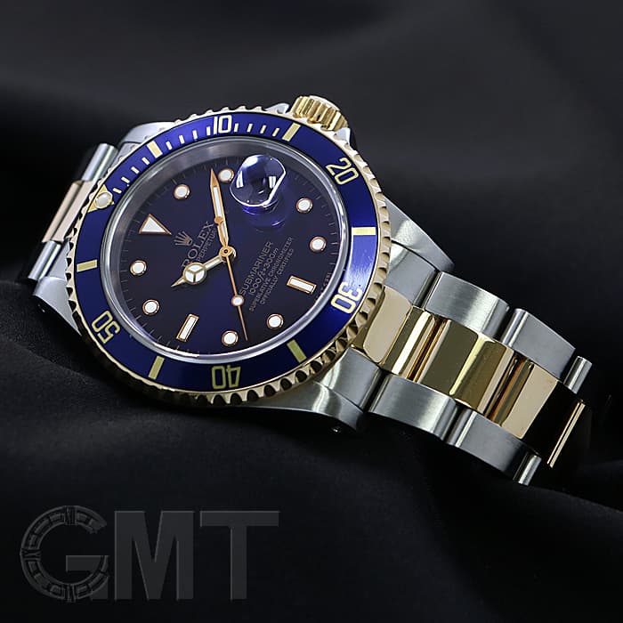 中古)ROLEX ロレックス サブマリーナー 16613 ブルー バイオレット文字
