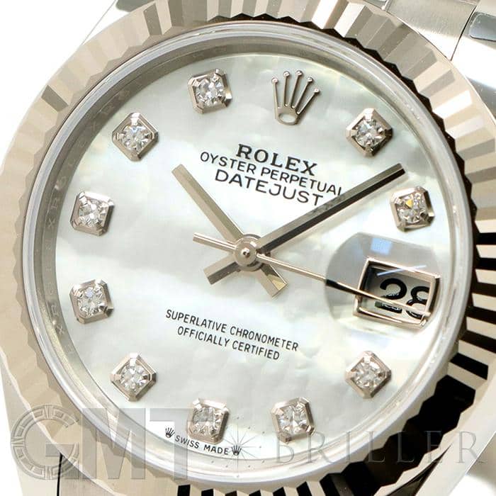 ROLEX ロレックスデイトジャスト壁掛け時計　ホワイト×シルバー　新品未使用 新品)ROLEX ロレックス デイトジャスト 28 279174NG ホワイトシェル