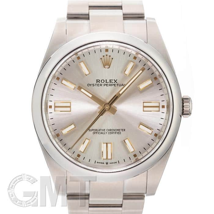 中古)ROLEX ロレックス オイスターパーペチュアル 41 124300 シルバー