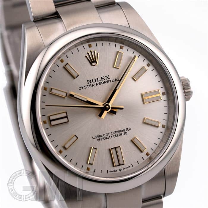 中古)ROLEX ロレックス オイスターパーペチュアル 41 124300 シルバー