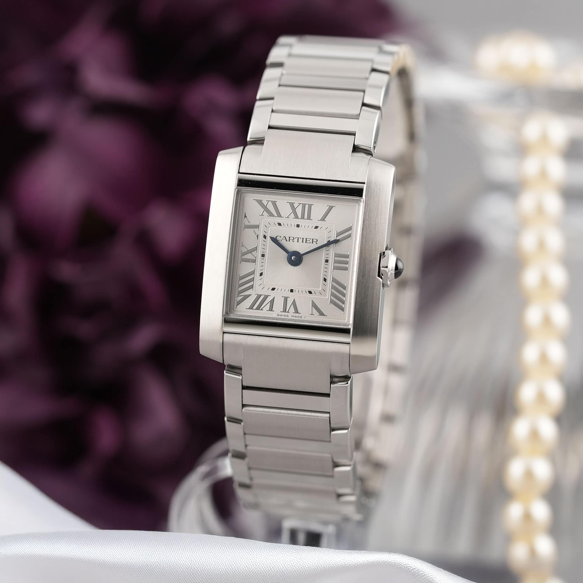 新品)CARTIER カルティエ タンク フランセーズ SM WSTA0129（商品ID