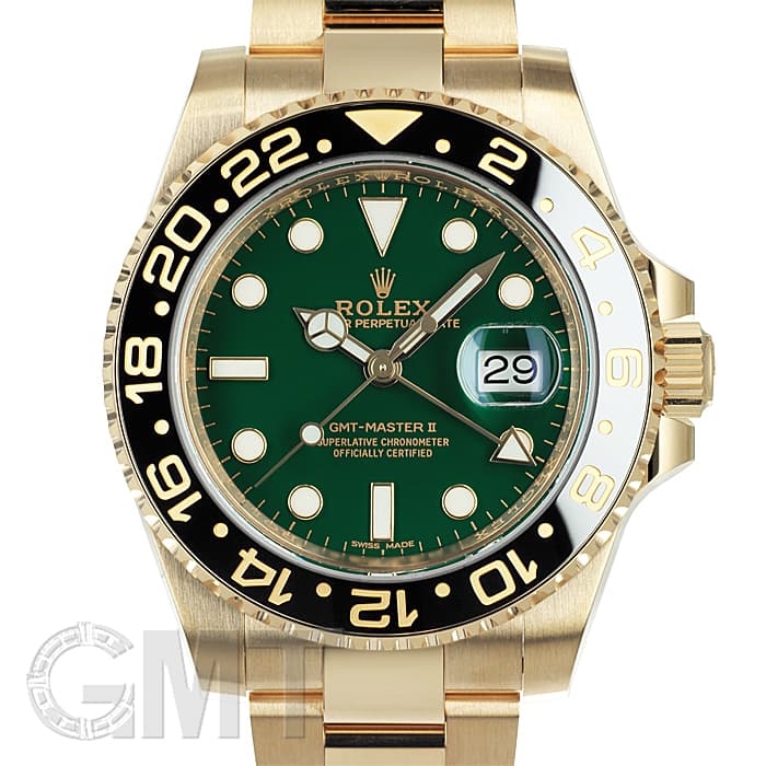 未使用)ROLEX ロレックス GMTマスター II 116718LN グリーン（商品ID