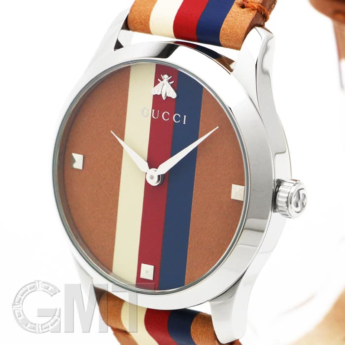 新品)GUCCI グッチ Gタイムレス YA1264078 ウェブストライプ 新品)GUCCI グッチ Gタイムレス YA1264078 ウェブストライプ