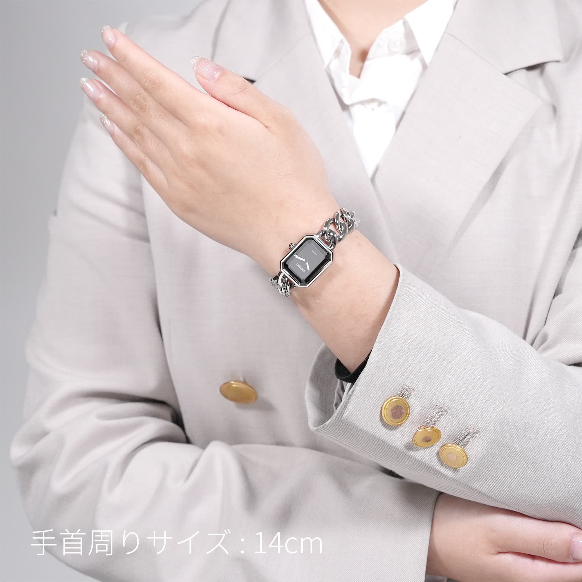 新品)CHANEL シャネル プルミエール メタルチェーン ミディアムモデル