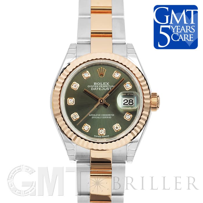 新品)ROLEX ロレックス デイトジャスト 28 279171G オリーブグリーン 