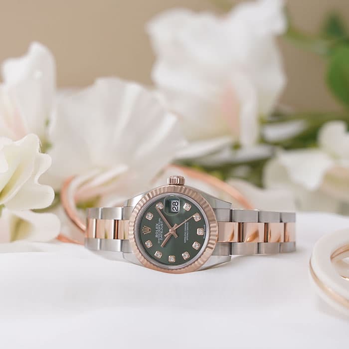 新品)ROLEX ロレックス デイトジャスト 28 279171G オリーブ