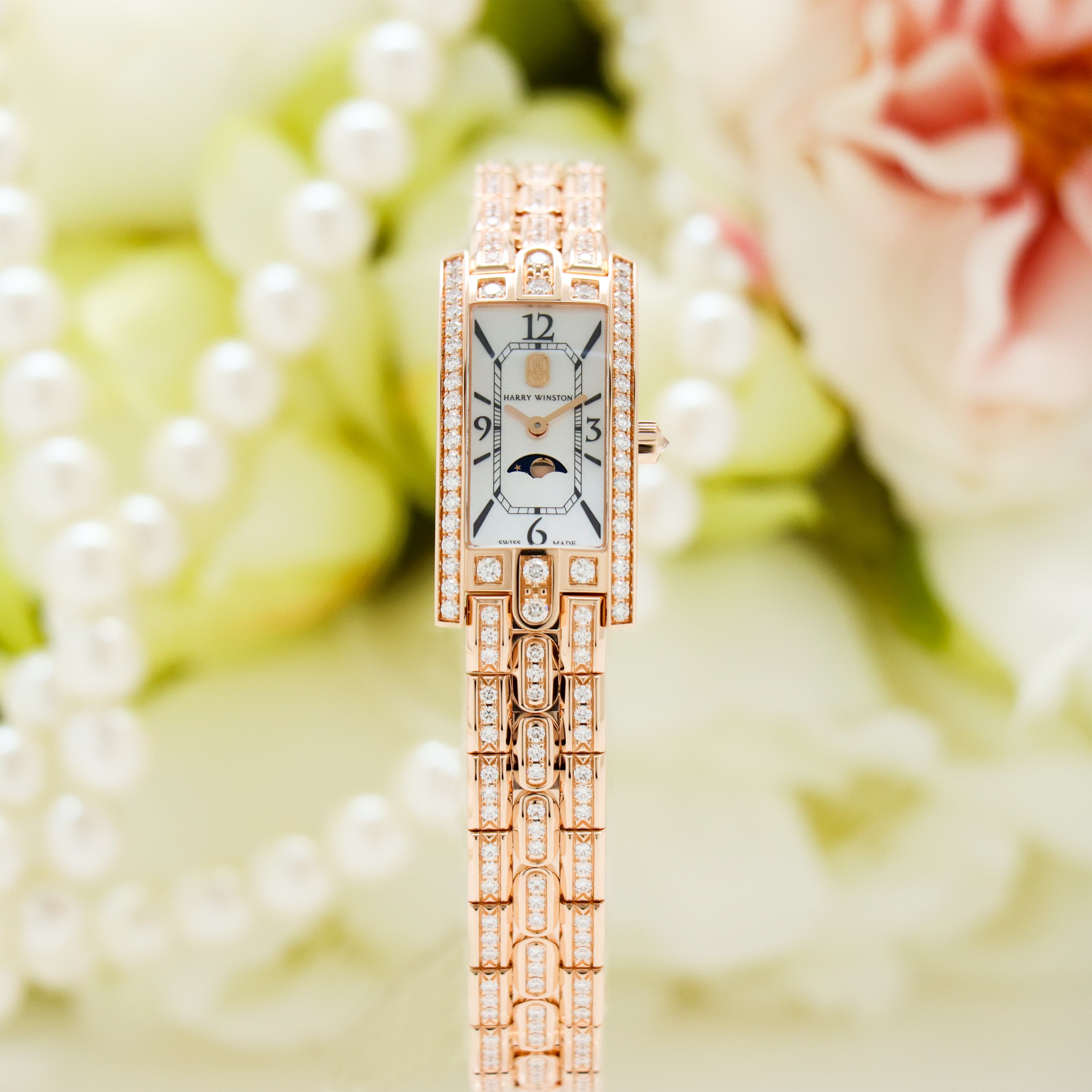 新品)HARRY WINSTON ハリー・ウィンストン アベニューC ミニ ムーン