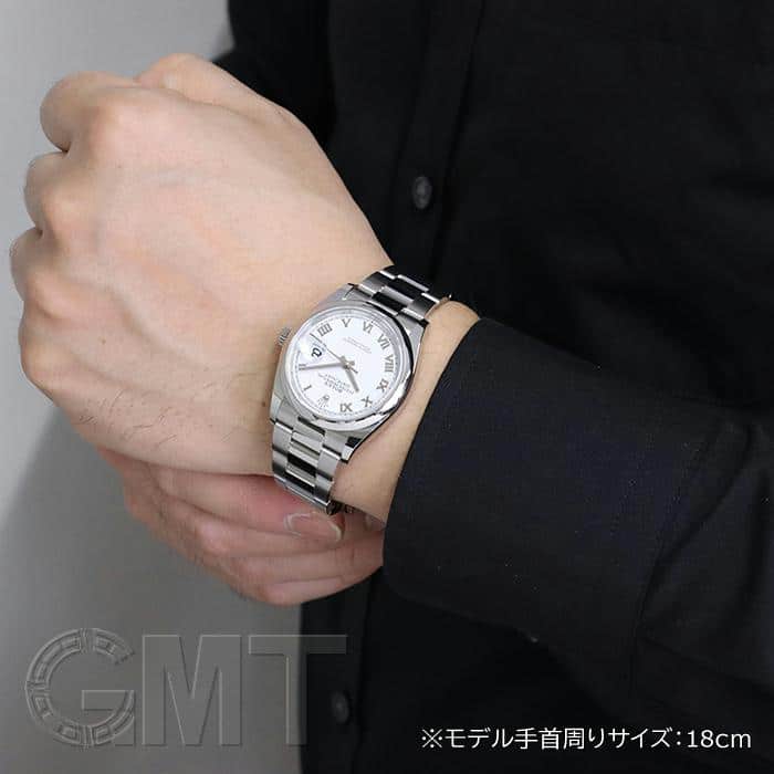 中古)ROLEX ロレックス デイトジャスト 36 126200 ホワイトローマ