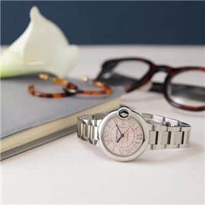 CARTIER カルティエ バロンブルー 33mm W6920100 ピンク メイン