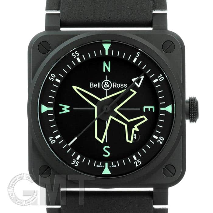 新品)BELL & ROSS ベル&ロス BR 03 ジャイロコンパス BR03A-CPS-CE/SRB