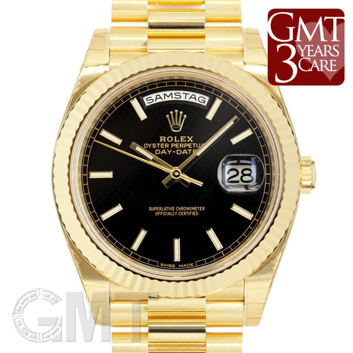 未使用)ROLEX ロレックス デイデイト 40 228238 ブラック斜め