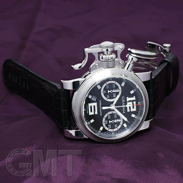 中古)GRAHAM グラハム クロノファイター RACブラックショック 2CRBS