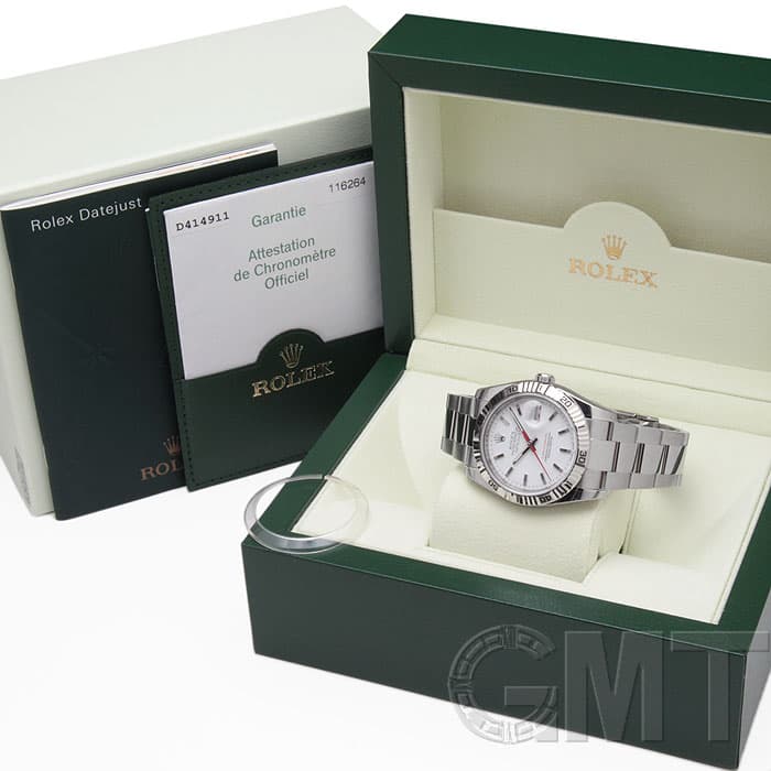 中古)ROLEX ロレックス ターノグラフ Ref.116264 ホワイト（商品ID