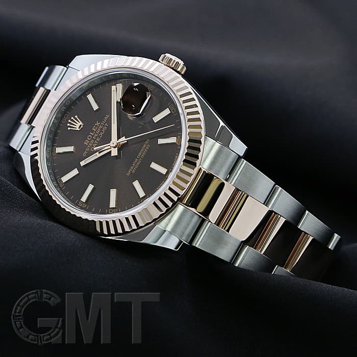 中古)ROLEX ロレックス デイトジャスト 41 126331 チョコレート