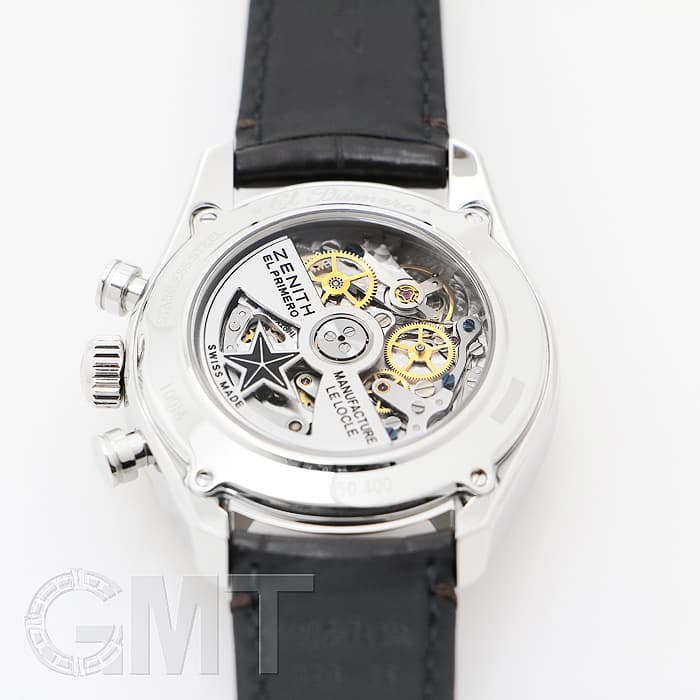 ★setu★プロフ必読マーブル38 新品)ZENITH ゼニス エル・プリメロ クロノマスター シルバー 38mm