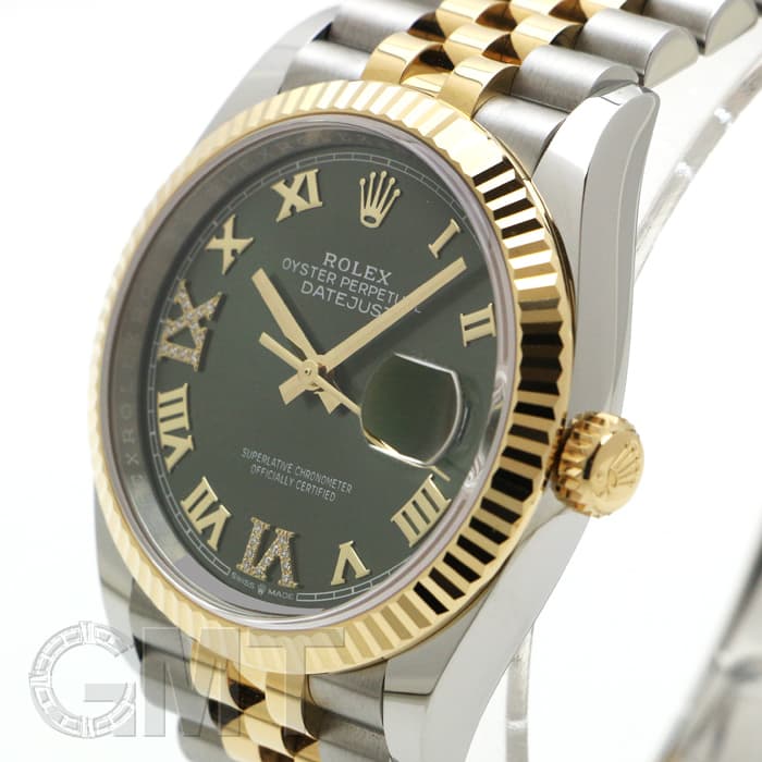 新品)ROLEX ロレックス デイトジャスト 36 126233 オリーブグリーンVI