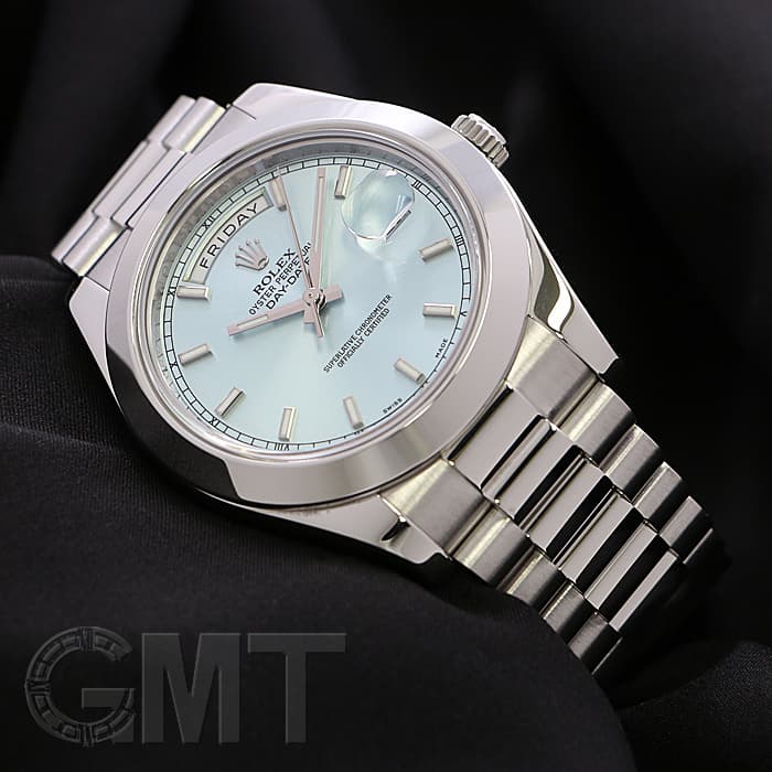中古)ROLEX ロレックス デイデイトII 218206 アイスブルー（商品ID