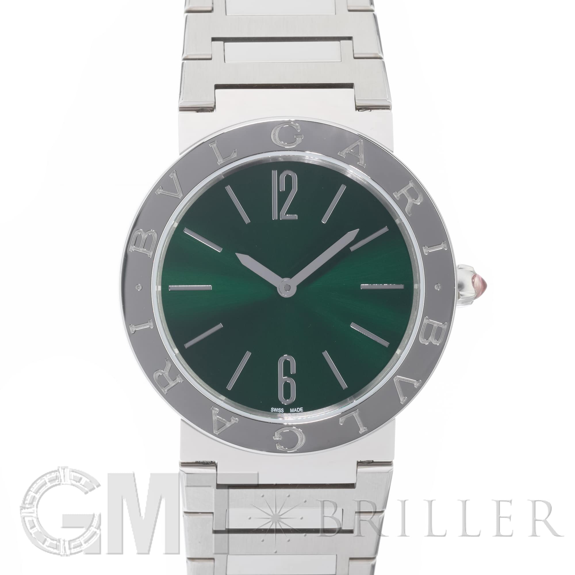 新品)BVLGARI ブルガリ ブルガリ・ブルガリ ウォッチ グリーン 33mm 