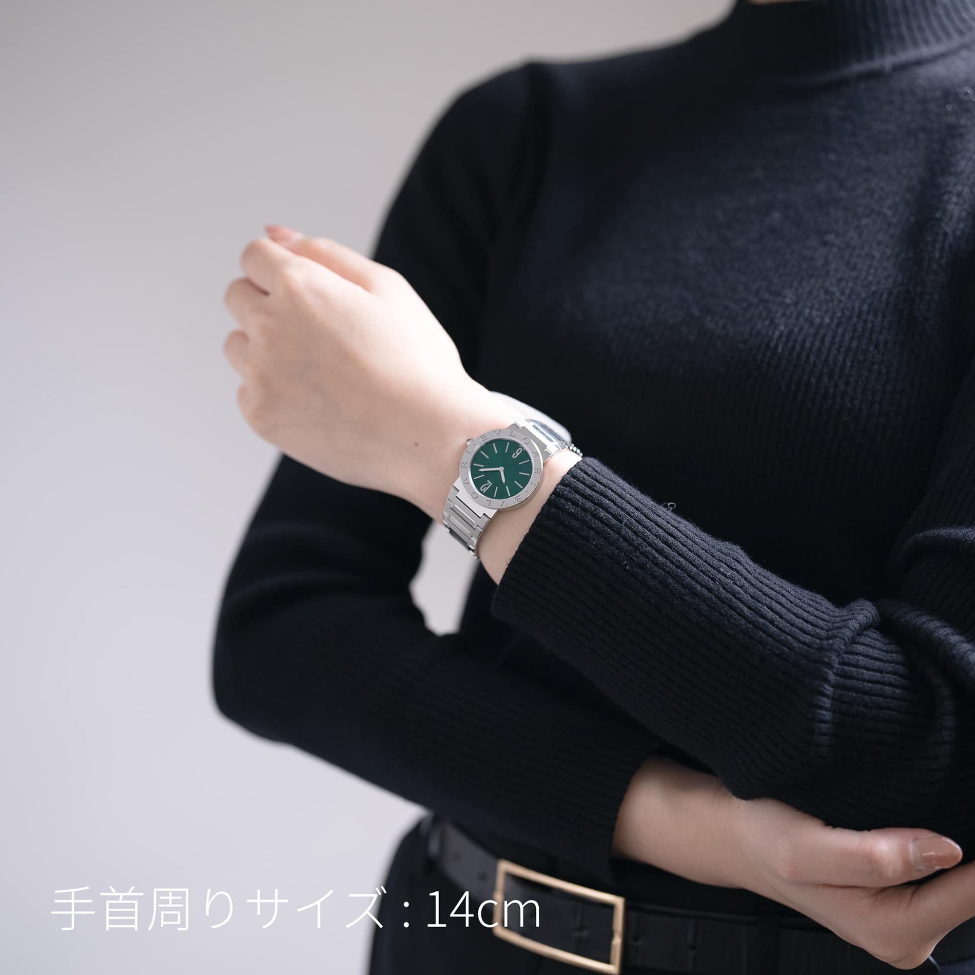新品)BVLGARI ブルガリ ブルガリ・ブルガリ ウォッチ グリーン 33mm