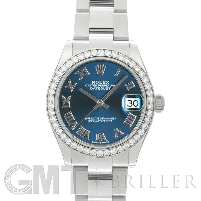 中古)ROLEX ロレックス デイトジャスト 31 278384RBR ブルーローマ