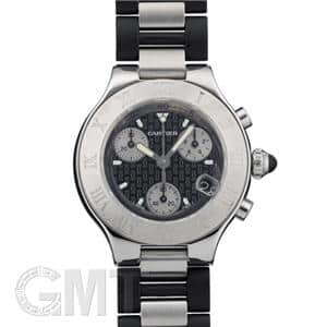 CARTIER カルティエ ヴァンテアン 21 クロノスカフ SM クォーツ ブラック W10198U2 メイン